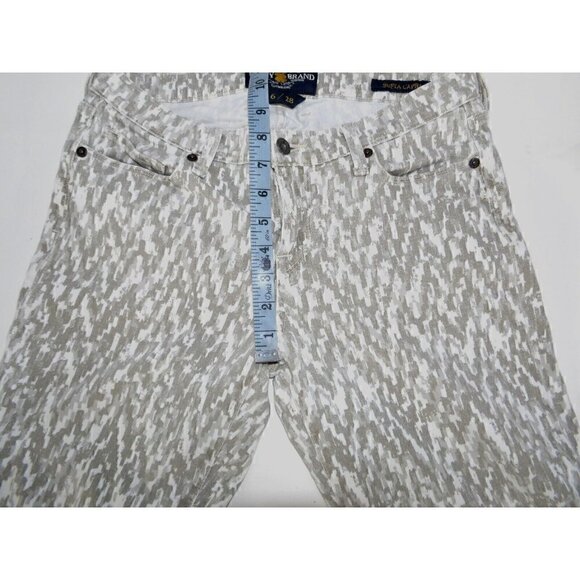 LUCKY BRAND Sophia Capri tan, beige & gray camo pattern woman's ankle jeans 6/28 - Picture 4 of 6